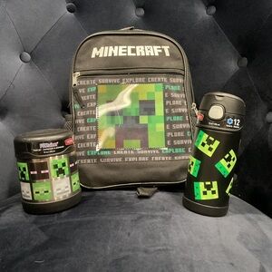 Minecraft Backpack and Lunch Set